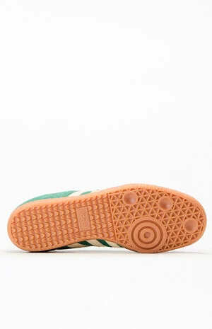 White & Green Samba OG Shoes image number 4