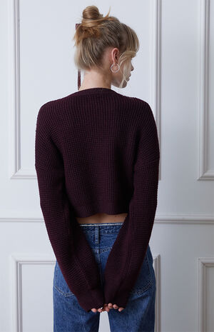 Eco Clover Waffle Knit Sweater image number 4
