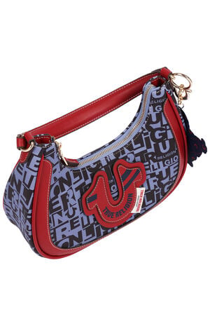 Graphic Horseshoe Hobo Bag image number 5