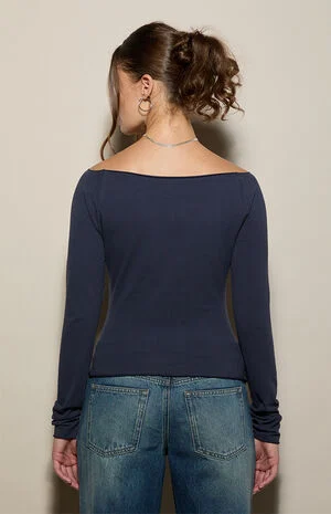 Mia Off-The-Shoulder Long Sleeve T-Shirt image number 3