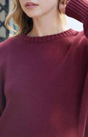 Burgundy Brianna Sweater image number 3