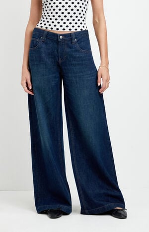 Sloane Low Rise Ultra Baggy Jeans Dark Blue image number 2