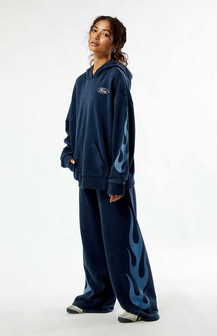 FORD Mustang Flames Oversized Hoodie | PacSun