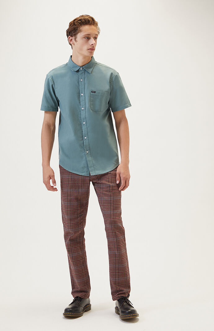 Oxford Charter Short Sleeve Button Up Shirt