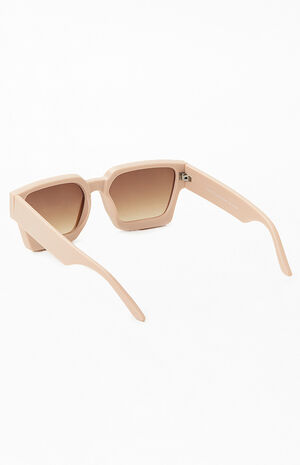 Tan Square Frame Sunglasses image number 2
