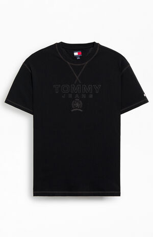Black Tonal Crest T-Shirt image number 1