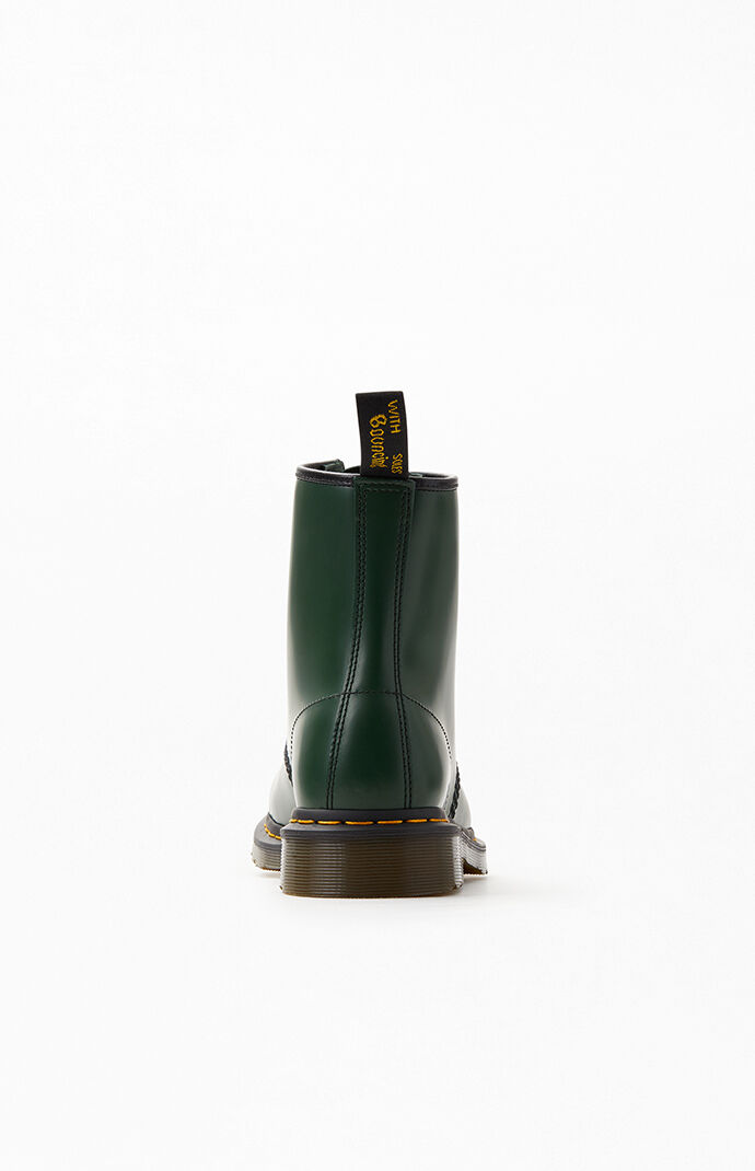 1460 Smooth Leather Green Boots