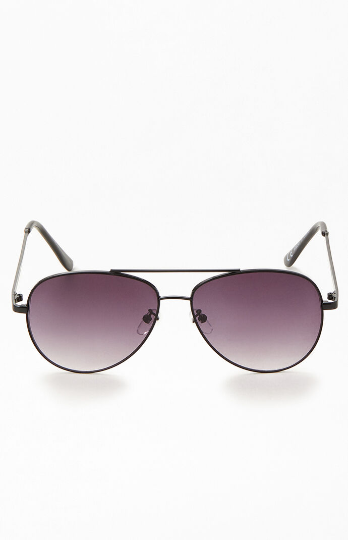 Flat Lens Aviator Sunglasses
