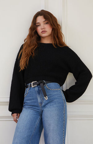 Eco Clover Waffle Knit Sweater image number 1