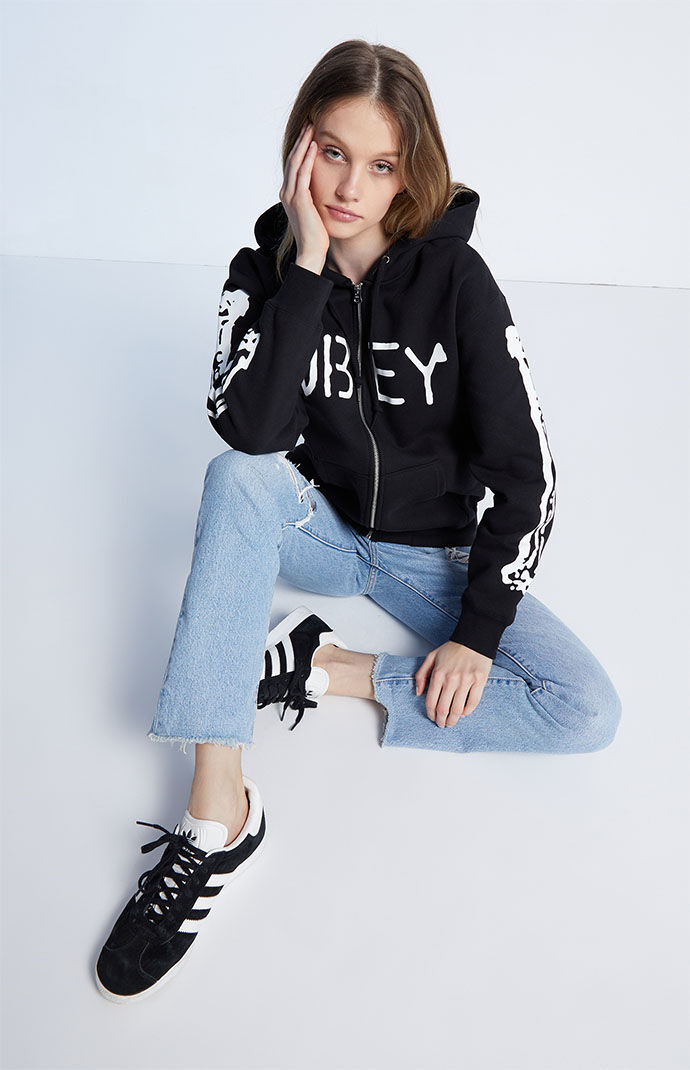 Obey World Zip Up Hoodie PacSun