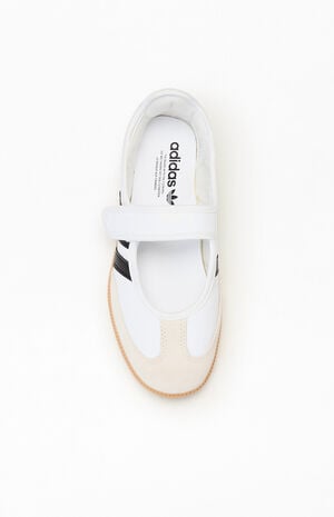 Women's White & Black Samba Jane Sneakers image number 5