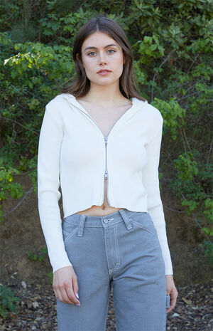 White Arden Hoodie image number 1