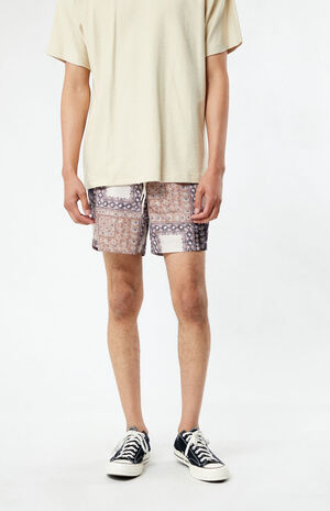 Bandana Block 4.5" Swim Trunks image number 2