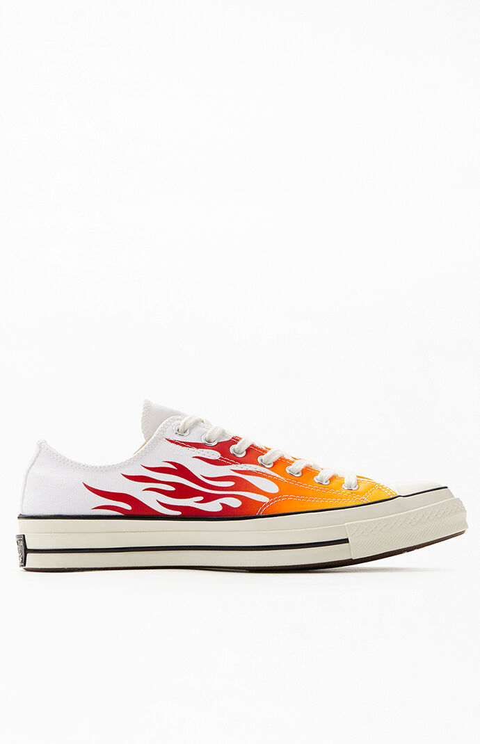 low top flame converse