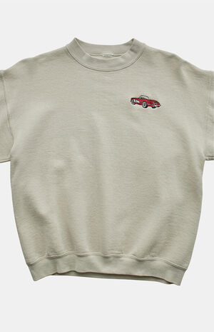 '90s Red Car Crew Neck Sweatshirt image number 2