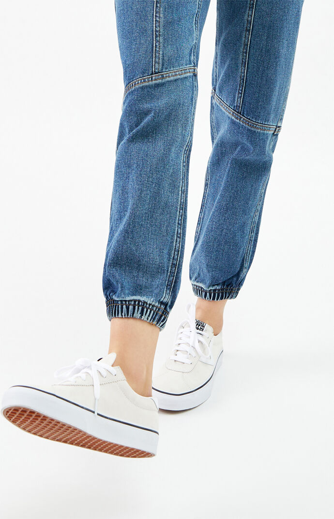 Dark Blue Seamed Joggers