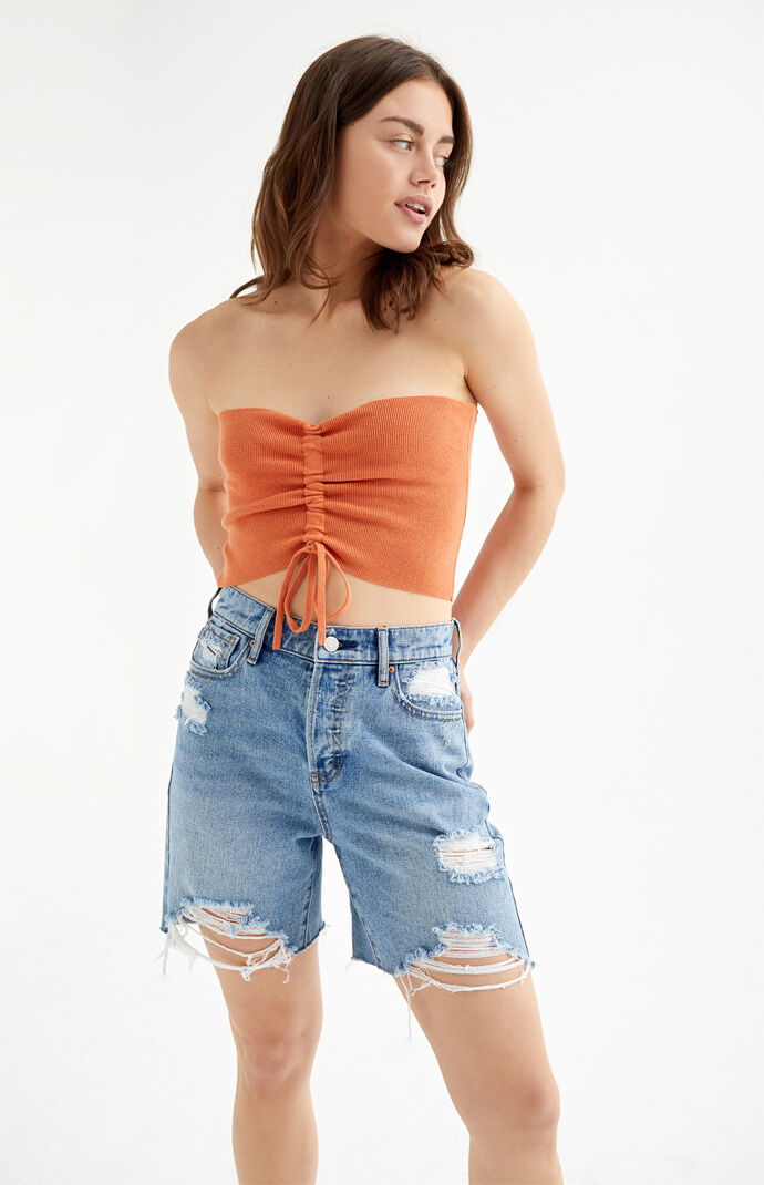 Cinch Sweater Tube Top