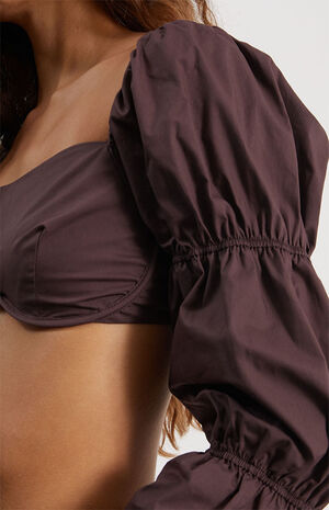 Long Sleeve Underwire Corset Top image number 2