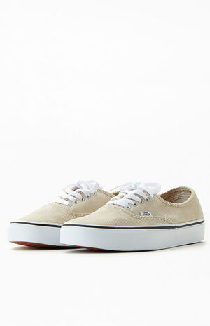 Beige Corduroy Authentic Sneakers image number 2