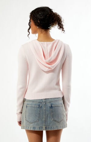 Skylar Zip Up Knit Hoodie image number 4