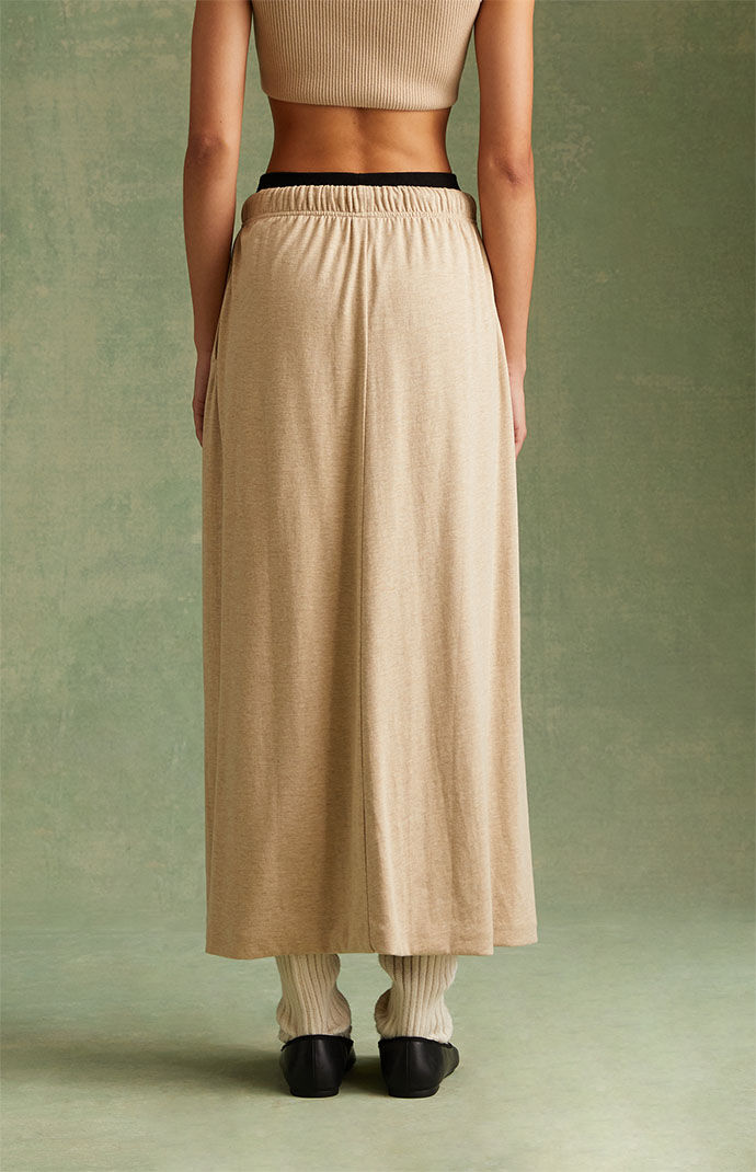 Fear of God ESSENTIALS Women's Gold Heather Maxi Skirt