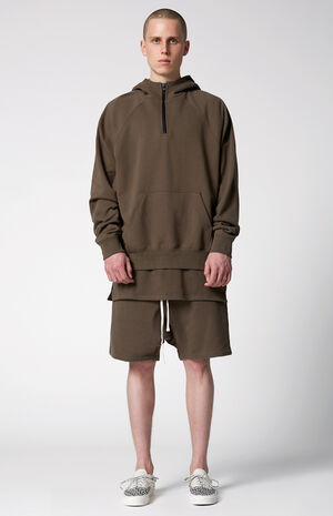 Essentials Half Zip Pullover Hoodie image number 6