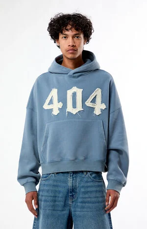 404 Raw Applique Cropped Hoodie image number 1