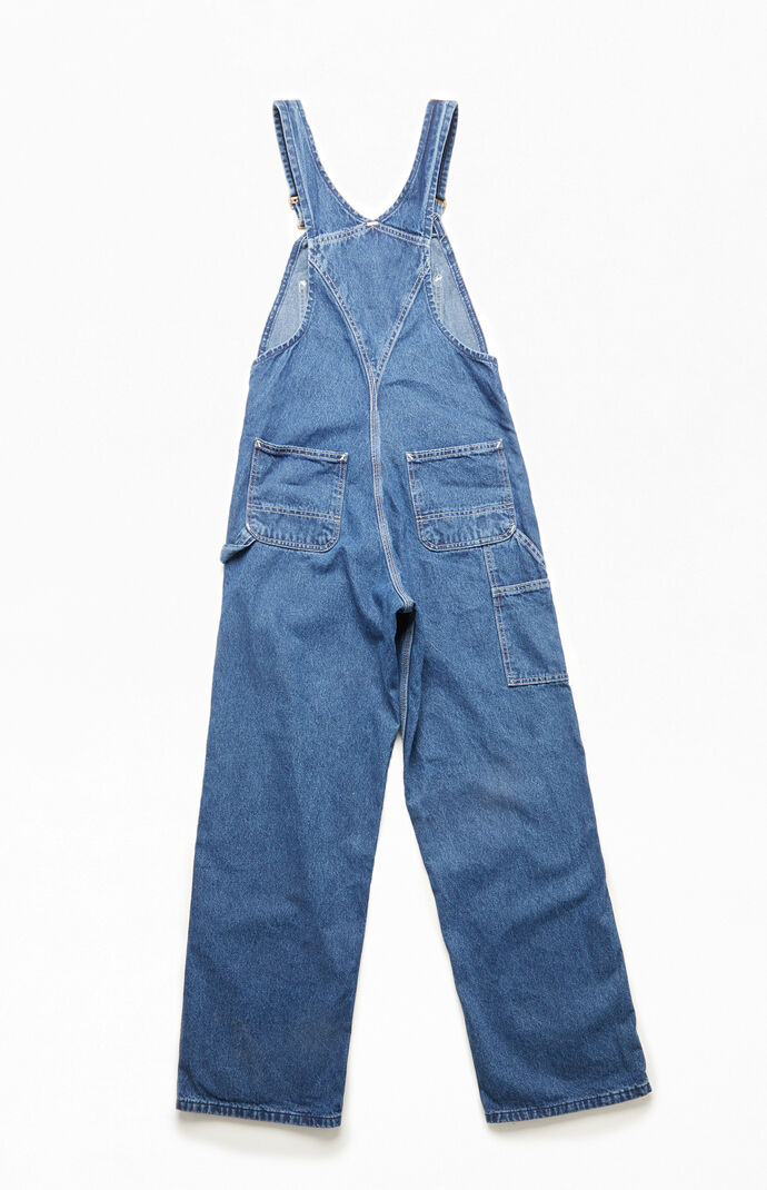 Washed Denim Workwear Overalls