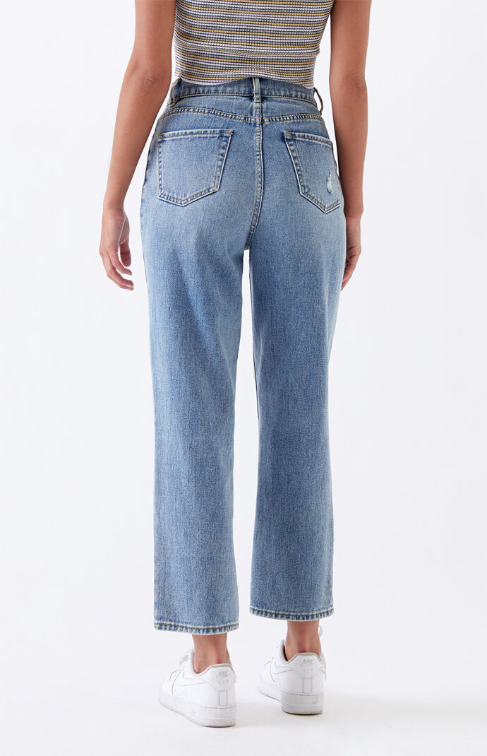 pacsun high waisted straight leg jeans for women