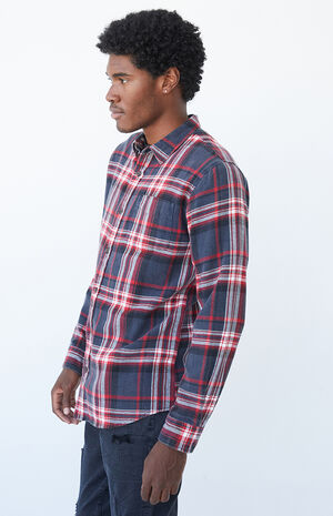 Plaid Classic Long Sleeve Button Up Shirt Plaid Classic Long Sleeve Button Up Shirt image number null