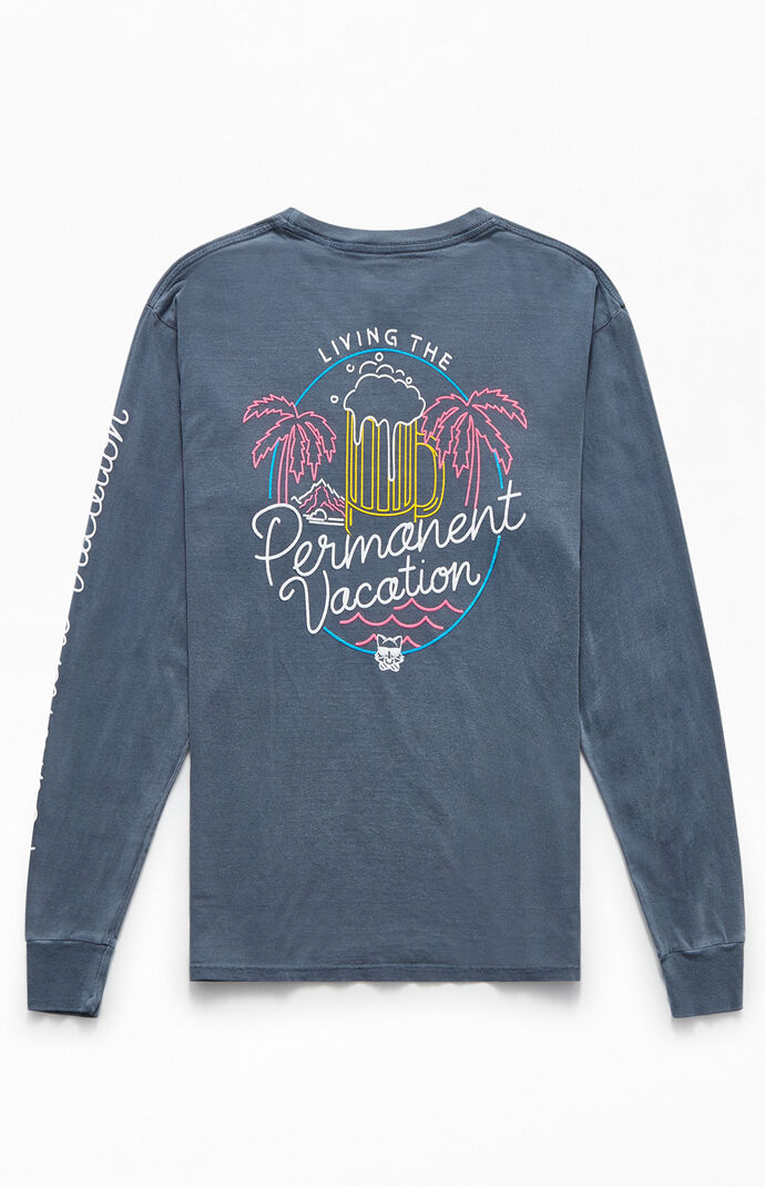 Washed Neon Long Sleeve T-Shirt