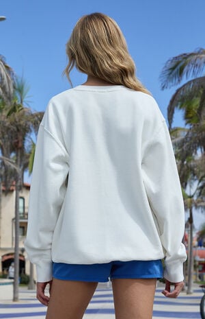 White Erica New York Crew Neck Sweatshirt image number 3