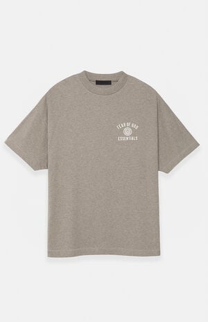 Heather Grey University Crew Neck T-Shirt
