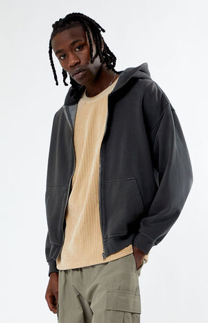 Vintage Washed Full Zip Hoodie image number 1