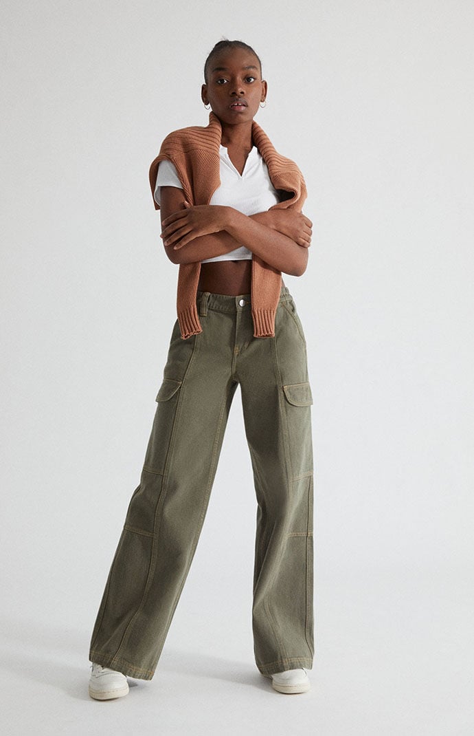 Pacsun olive shop cargo pants