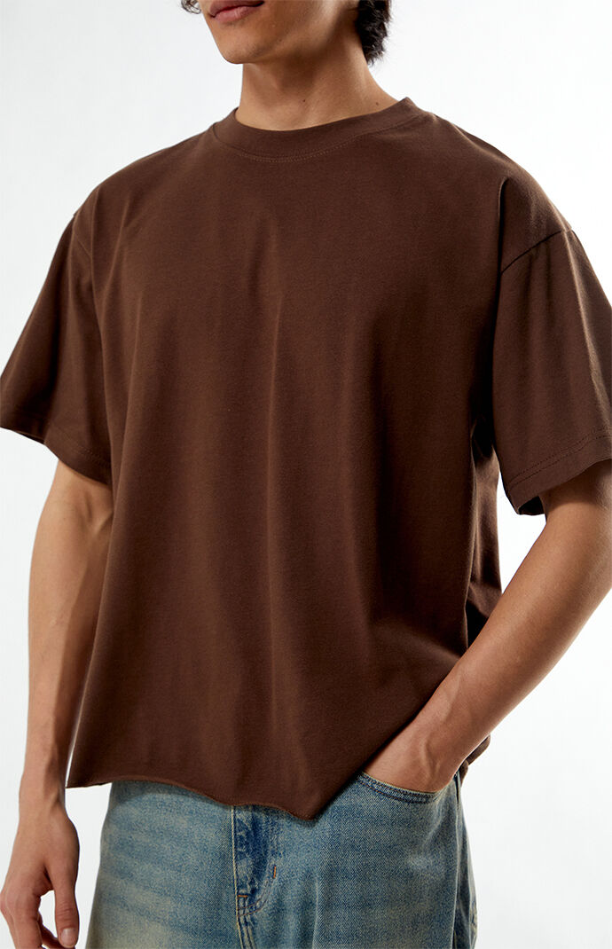 Pacsun Brown Premium Cropped T-Shirt | PacSun