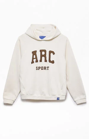 Gray Raglan Sport Fleece Hoodie image number 1