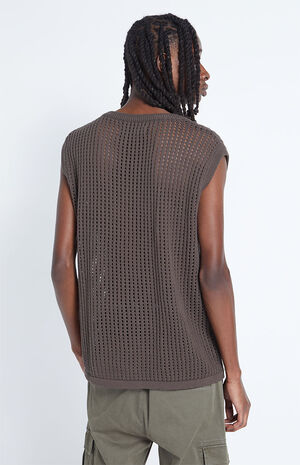 Open Knit Tank Top image number 3