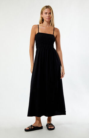 Classic Shirred Midi Dress image number 1