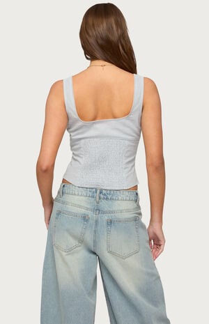 Katiya Pinstripe Button Up Top image number 3