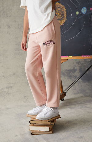 Light Pink Straight Leg Sweatpants image number 4