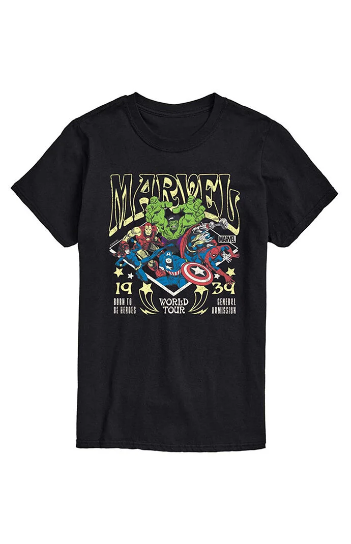 Hybrid Apparel Avengers Marvel Concert T-Shirt