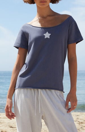 Robyn Star Short Sleeve Off-The-Shoulder Top image number 1