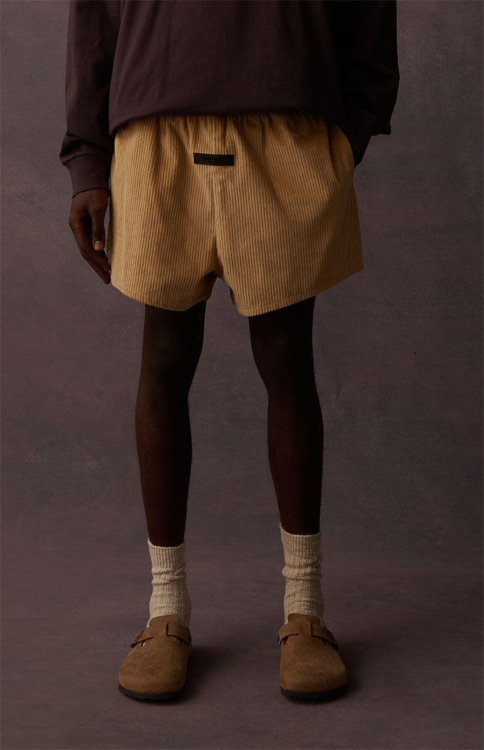 Fear of God Essentials Sand Corduroy Dock Shorts | PacSun