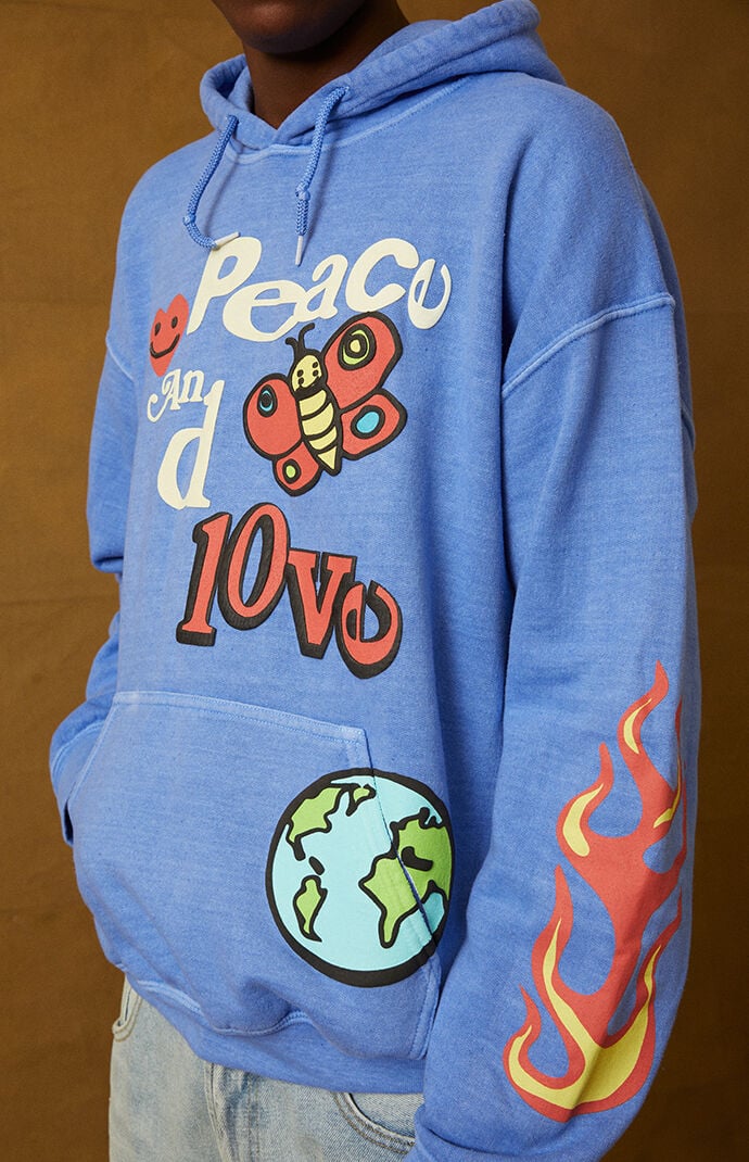Peace love hoodie hotsell