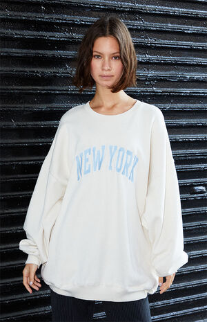 White New York&nbsp;Crew Neck Sweatshirt image number 1