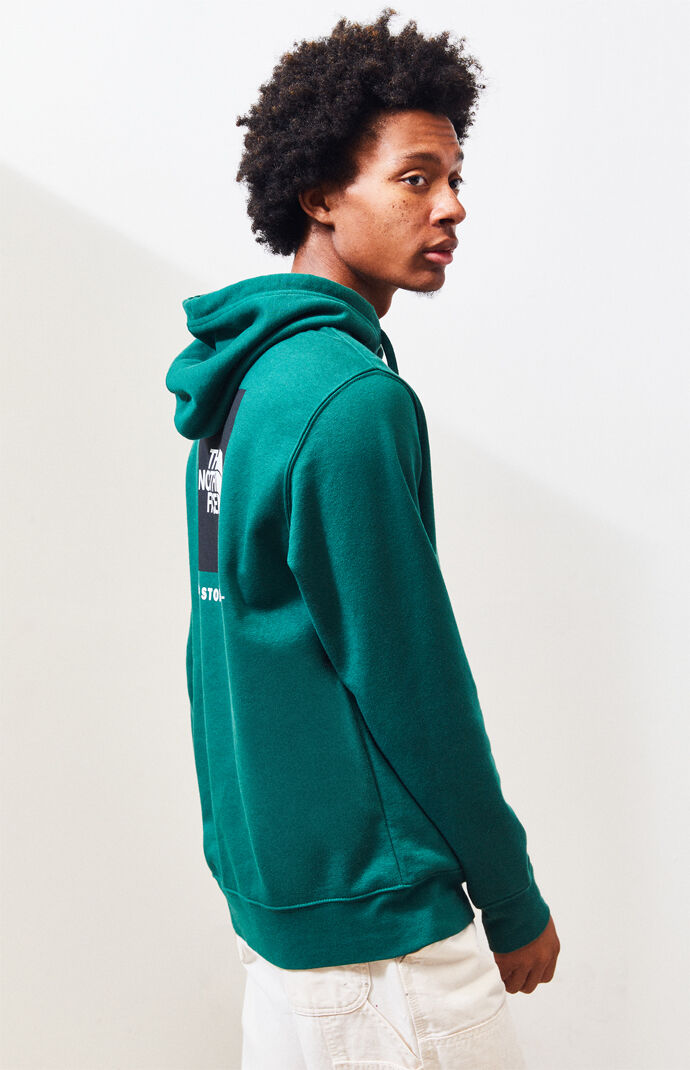 Green Red Box Pullover Hoodie