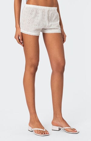 Jael Eyelet Shorts image number 1