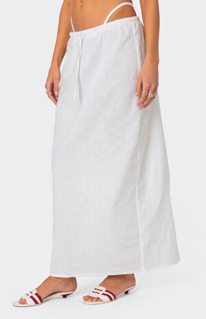 Rayla Linen Look Maxi Skirt image number 3