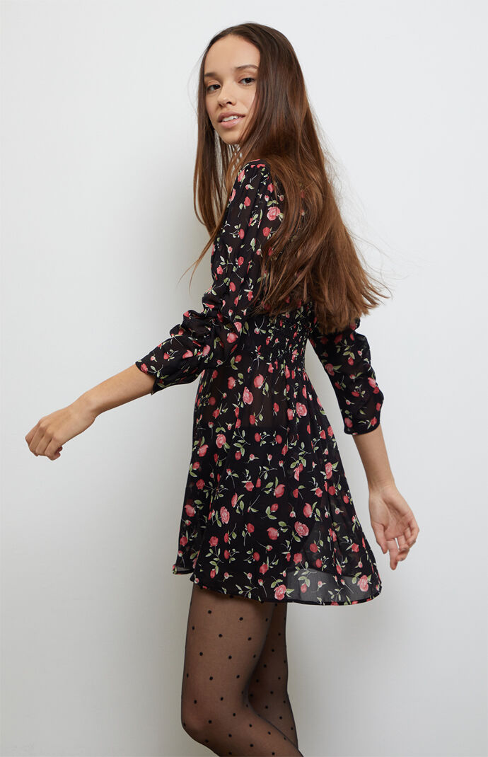 Cinched Sleeve Dress